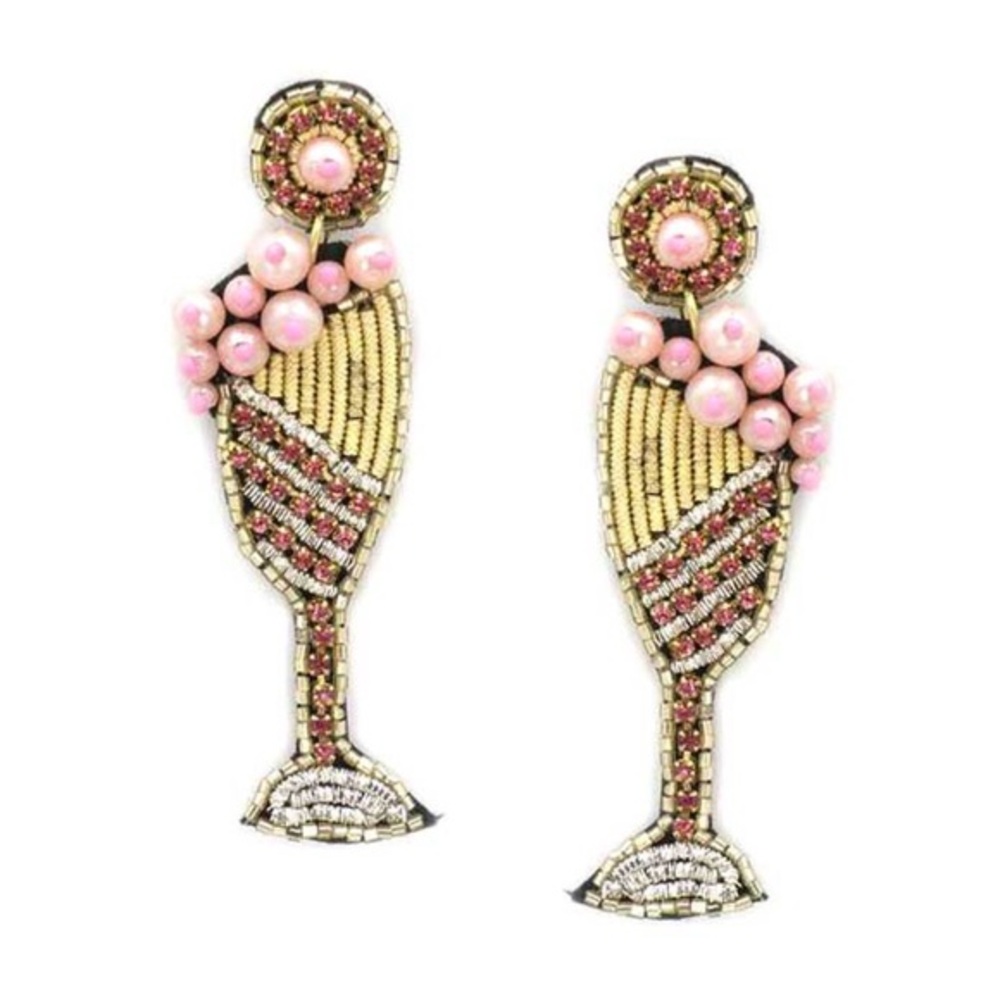 Brand new seed bead cocktail earrings